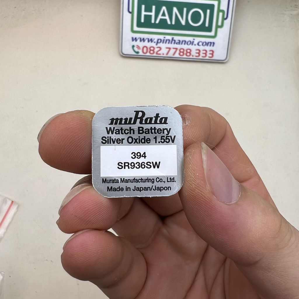 Pin cúc áo MuRata Sony Silver Oxide bạc SR936SW - 394 - 380
