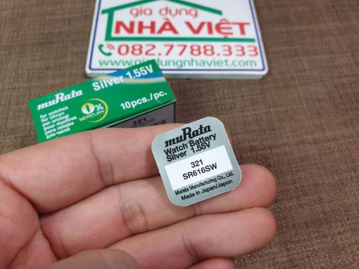 Pin cúc áo muRata 1.55V Sony Silver Oxide bạc SR616SW - 321