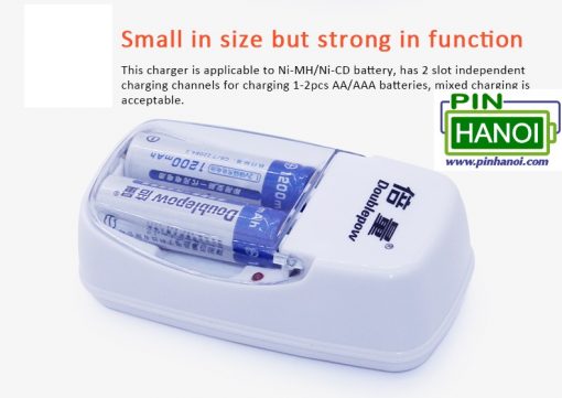 Combo 2 Pin sạc AA 1200mah và sạc đa năng Doublepow DP-B01