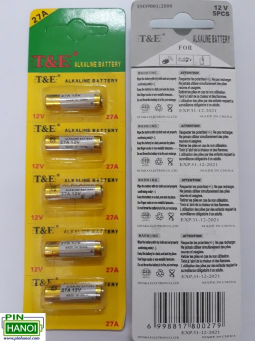 Pin chìa khoá cửa cuốn - ô tô TE 27A