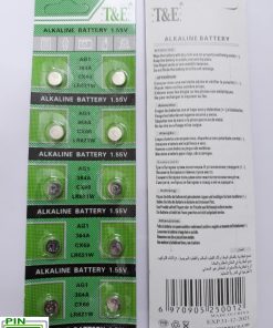 Vỉ 10 Pin cúc áo Alkaline AG1 - SR621SW - GP364