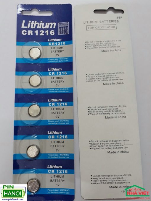 Pin cúc áo Davinci Lithium CR1216