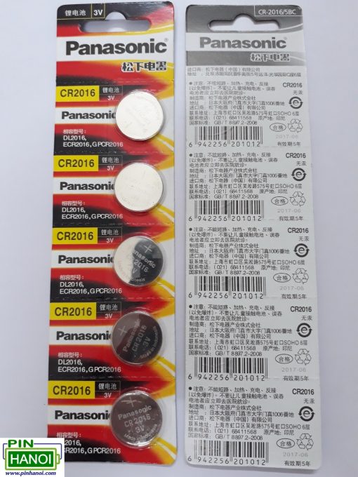 Pin cúc áo Panasonic Lithium CR2016