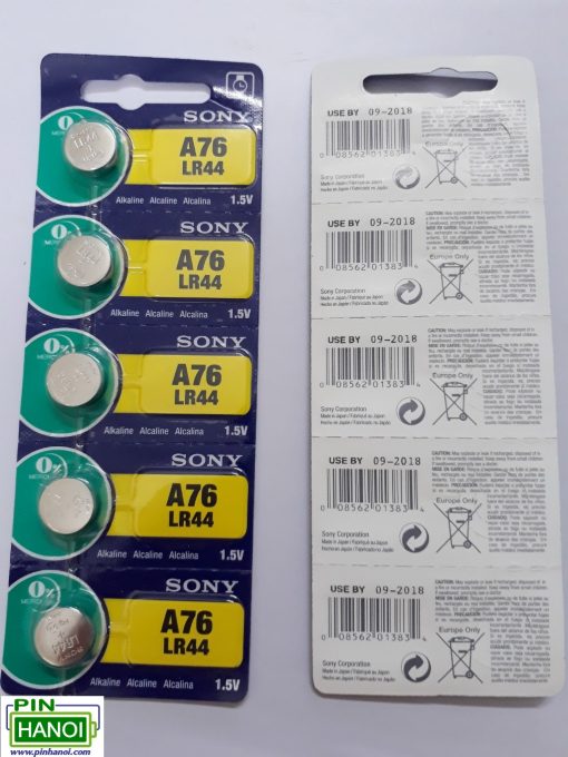 Pin cúc áo Sony LR44 - SR44 - AG13 - CA18