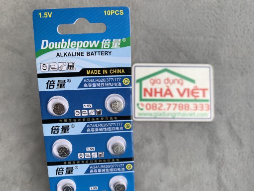 Vỉ 10 Pin cúc áo LR626 - AG4 - 377 - 177 Doublepow