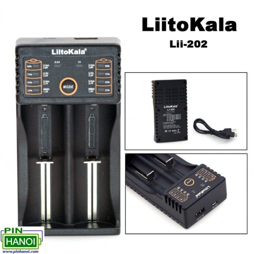 Sạc đa năng 2 pin LiiToKala có chức năng làm sạc dự phòng