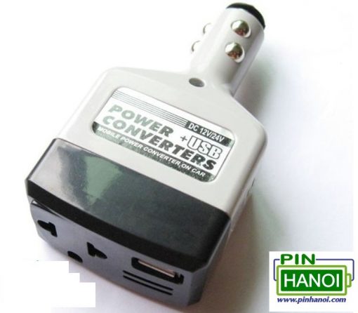 Tẩu sạc USB ô tô kích điện DC 12-24V to AC 220V 5W Voltage Power Inverter Converter USB Charger