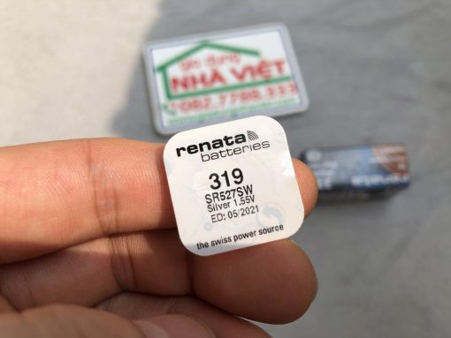Pin cúc áo Renata SR527SW - 319