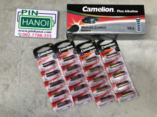 Vỉ 5 pin chìa khóa 12V 27A Camelion Alkaline A27 vỏ đỏ vàng