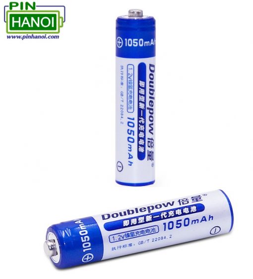 Bộ 2 viên Pin đũa sạc Doublepow AAA 1050mah