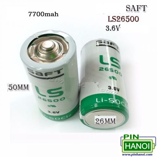 Pin SAFT LS26500 2C PLC 3.6V PLC