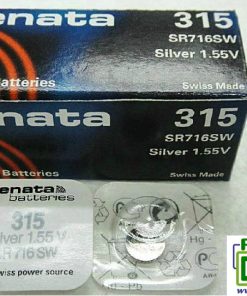 Pin cúc áo Renata Silver Oxide  SR716SW - 315