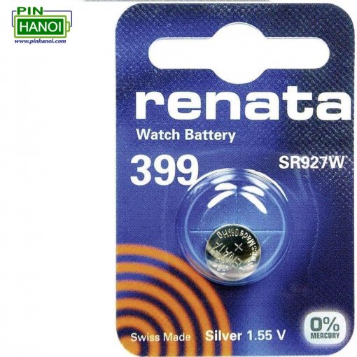 Pin cúc áo Renata Silver Oxide SR927SW - 395 - 399