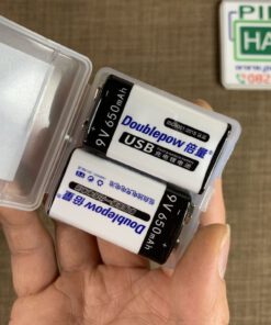 Alternative view of Pin sạc cổng USB Type-C Doublepow 9V 6F22 650mAh