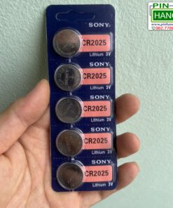 Vỉ 5 Pin cúc áo Sony Lithium CR2025