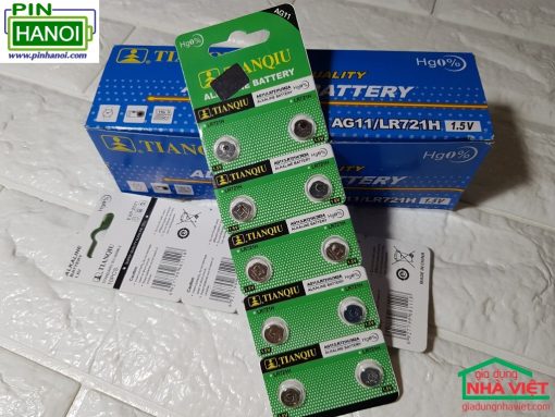 Vỉ 10 viên pin cúc áo Alkaline AG11 – LR721H – 362A