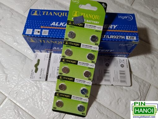 Vỉ 10 viên pin cúc áo Alkaline AG7 – LR927H – 395A