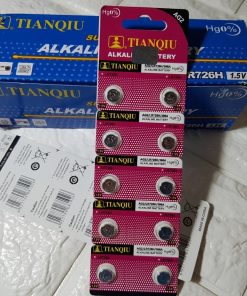 Vỉ 10 viên pin cúc áo Alkaline AG2 - LR726 - 396A