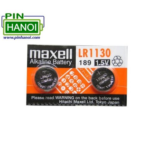 Pin cúc áo Maxell Alkaline AG10 - LR1130 - LR54 - 189