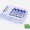 Bộ sạc pin tiểu pin đũa 4 viên DoublePow DP-K11