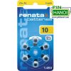 Pin máy trợ thính Renata vỉ 6 viên 1.45V A10 A13 312 675