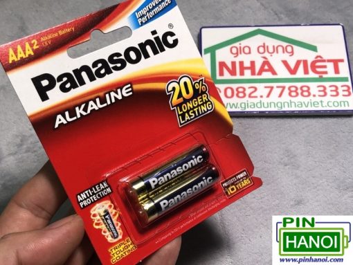 Bộ 2 pin đũa kiềm AAA LR03 Panasonic Alkaline LR03T 1.5V
