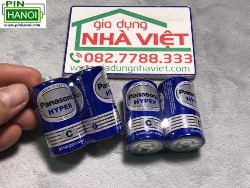 Bộ 2 pin trung C R14 Panasonic Hyper Carbon R14UT 1.5V