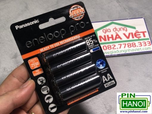 Bộ 4 Pin Sạc AA Eneloop Pro BK-3HCCE 2550mAh - Chính hãng Panasonic Việt Nam