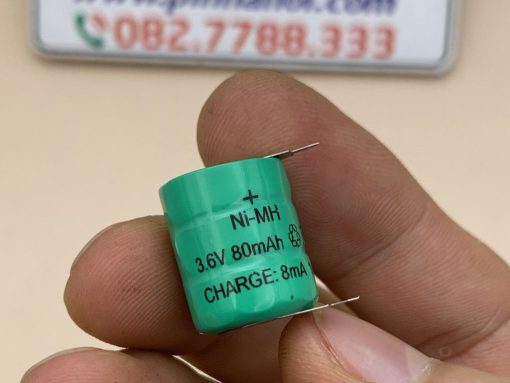 Pin sạc cúc áo hàn chân NI-MH 3.6V 80mAh 3/V80H