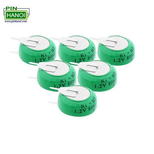 Pin sạc cúc áo hàn chân NI-MH 1.2V 80mAh V80H