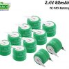 Pin sạc cúc áo hàn chân NI-MH 2.4V 80mAh 2/V80H