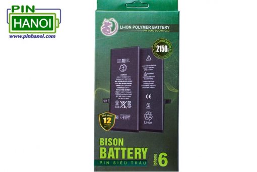 Pin điện thoại iPhone 6 dung lượng cao Bison battery pin siêu trâu
