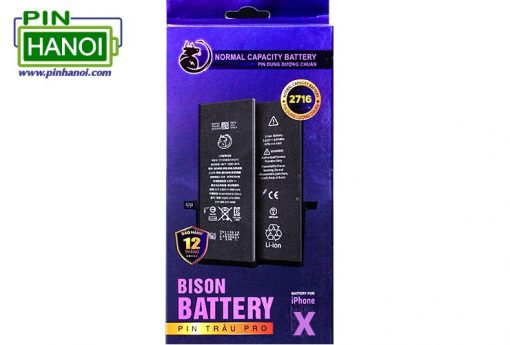 Pin điện thoại iPhone X Bison battery Pin trâu Pro