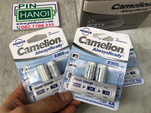Bộ 2 pin tiểu sạc AA Camelion Always Ready 1.2V 2300mAh NH-AA2300ARBP2
