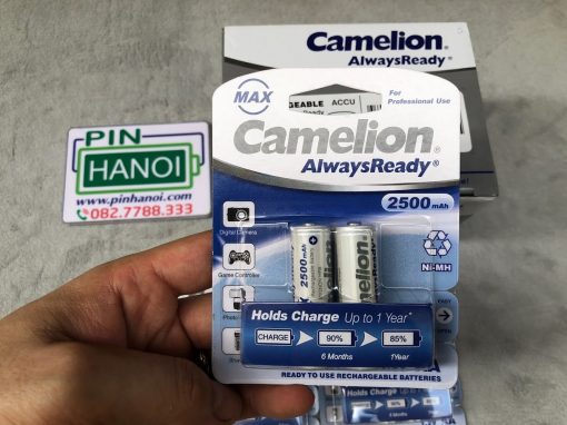 Bộ 2 pin tiểu sạc AA Camelion Always Ready 1.2V 2500mAh NH-AA2500ARBP2