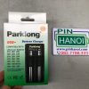 Bộ sạc 2 pin đa năng Parklong A2 sạc pin 1.2V 3.7V báo trạng thái sạc