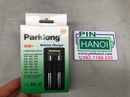 Bộ sạc 2 pin đa năng Parklong A2 sạc pin 1.2V 3.7V báo trạng thái sạc