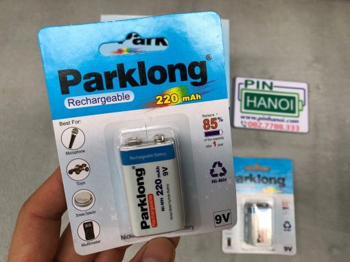 Pin sạc 9V 220mAh Parklong Rechargeable NH-9V220C1 Ni-MH