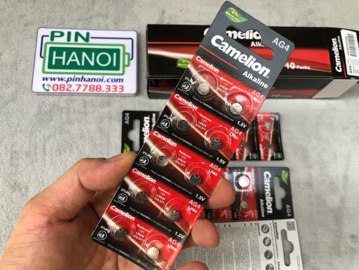 Vỉ 10 pin AG4 Camelion Alkaline 1.5V LR66 177 LR626 376 377 AG4-BP10