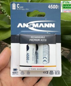 Vỉ 2 pin sạc ANSMANN Pin Trung NiMH C 4500mAh Baby C HR14 BL2 5035351