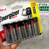 Vỉ 12 pin tiểu Energizer Alkaline AA E91 BB 8+4