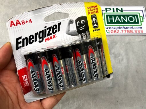 Vỉ 12 pin tiểu Energizer Alkaline AA E91 BB 8+4
