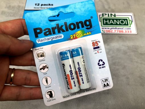Bộ 2 pin tiểu sạc Parklong AA 2700mAh NiMH HR6