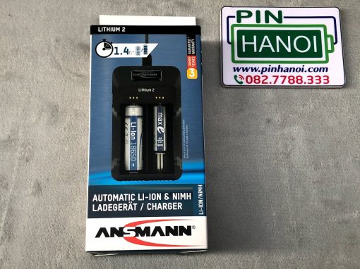 Bộ sạc 2 pin đa năng ANSMANN Lithium 2 1001-0050