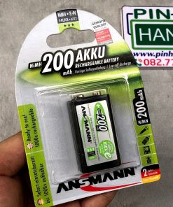 Pin sạc ANSMANN Pin 9V NiMH E 6F22 200mAh 5035342