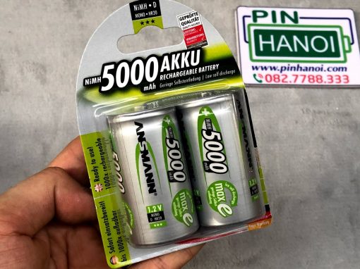 Vỉ 2 pin sạc ANSMANN Pin Đại NiMH D 5000mAh Mono D HR20 BL2 5030922