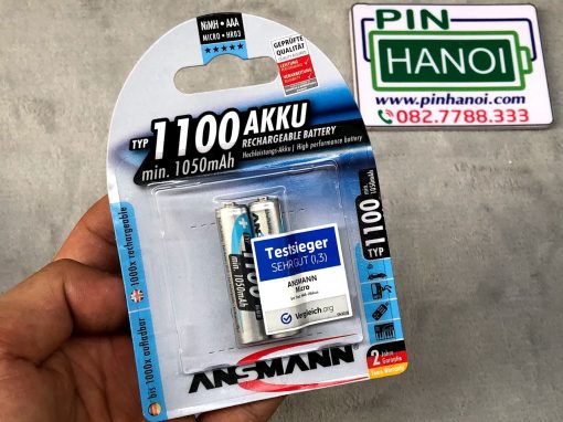 Vỉ 2 pin sạc ANSMANN Pin Đũa NiMH HR03 AAA 1100mAh BL2 5035222