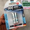 Vỉ 2 pin sạc ANSMANN Pin Đũa NiMH HR03 AAA 800mAh BL2 5035332