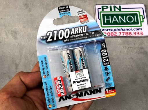 Vỉ 2 pin sạc ANSMANN Pin Tiểu NiMH HR6 AA 2100mAh BL2 5030992