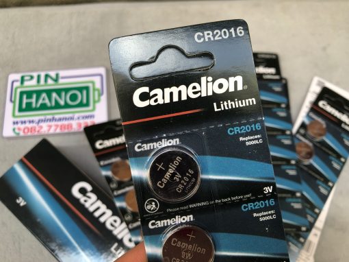 Vỉ 5 pin cúc áo CR2016 Camelion Lithium 3V 5000LC CR2016-BP5